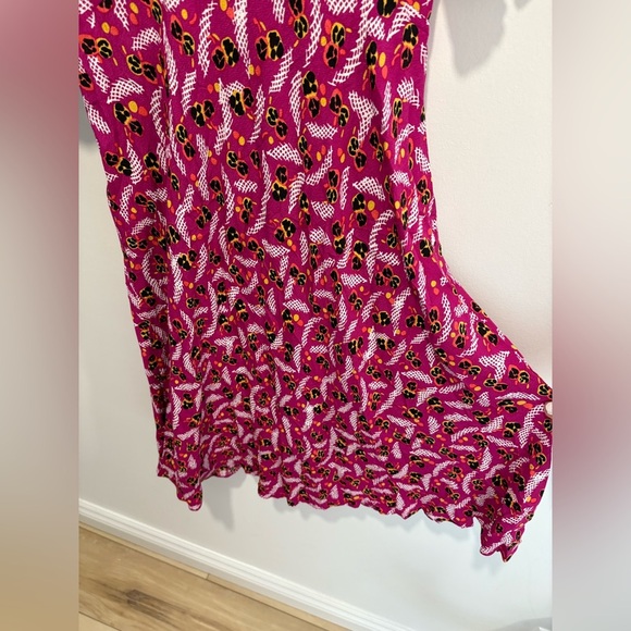 NWOT- DIANE VON FURSTENBERG - Jenna Printed Crepe Dress - Picture 3 of 8